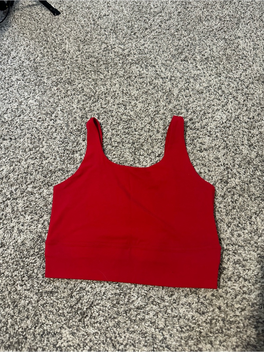 Nike Red Cropped Tank Top